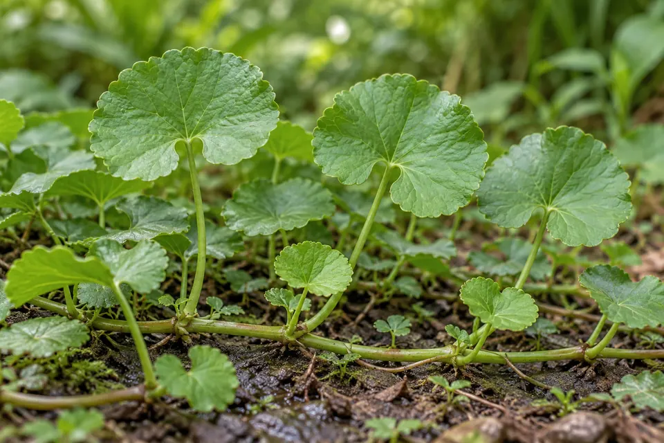 AI botanical illustration of Gotu Kola (Centella asiatica)
