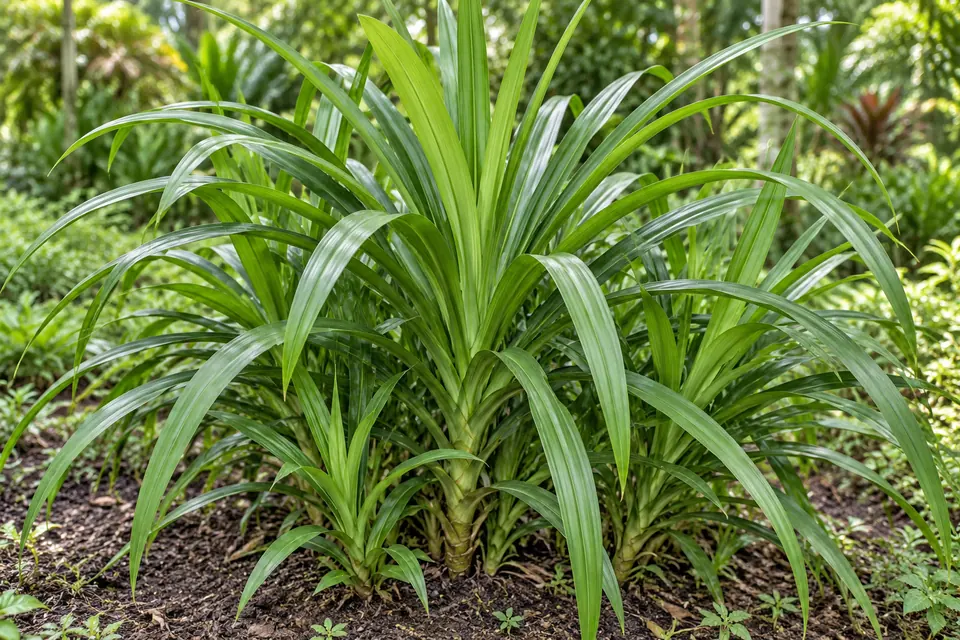 AI botanical illustration of Pandan Leaf (Pandanus amaryllifolius)